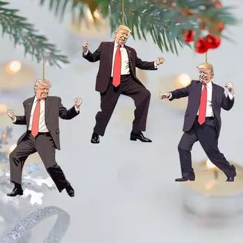 Подвесной кулон, забавное рождественское акриловое украшение со шнурком, легко подвешиваемое забавное рождественское украшение A