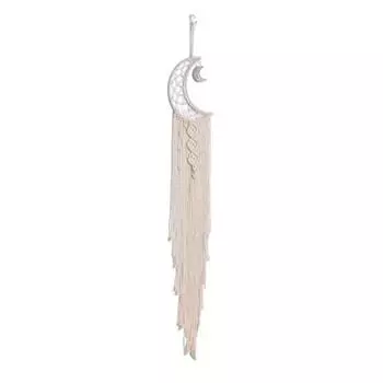 Подвесной Ловец снов ручной работы, богемный хлопковый веревочный кисточка, звезда, лунный лист, сова, настенное искусство для спальни, подвесное украшение Owl