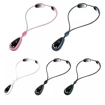 Подвесной массажер для шейного отдела позвоночника, мини-импульсный массаж плеч, шейного отдела, горячий компресс с подогревом, импульсный массаж шейного отдела шеи синий