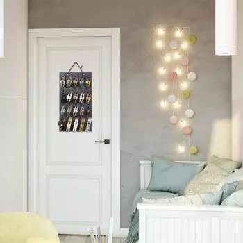 Подвесной мешочек для ювелирных изделий, легко повесить, принадлежности для спальни, легкий доступ, подвесной мешочек для ювелирных изделий, серег, повязка на голову, надежная сумка для хранения синий