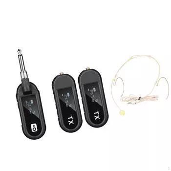 Подвесной микрофон с динамиками для ношения на голове для живых выступлений на концертах Black