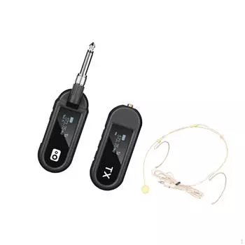 Подвесной микрофон с креплением на ухо, регулируемый легкий микрофон для выступления на сцене Black