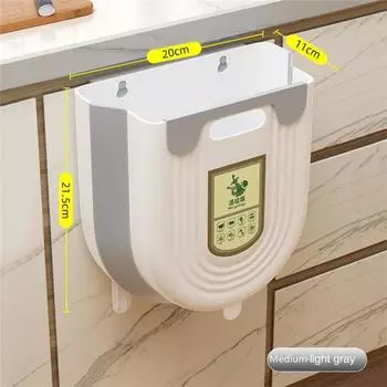 Подвесной мусорный ящик водонепроницаемый мусорный бак новый мусорная корзина кухня Grey-M