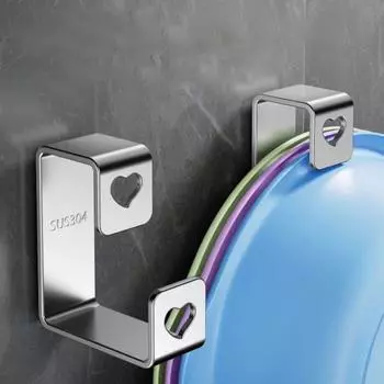 Подвесной настенный стеллаж для хранения инструментов для раковины Многофункциональный крючок для раковины Стеллаж для хранения вещей в ванной комнате чёрный