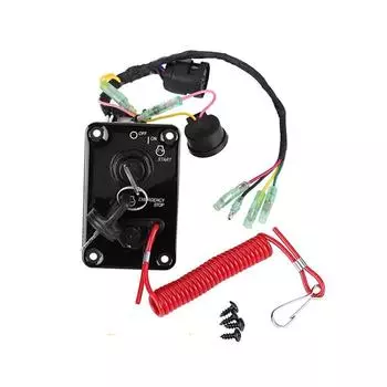 Подвесной одинарный электрический панельный набор с ключом для подвесного мотора Yamaha 704-82570-12-00