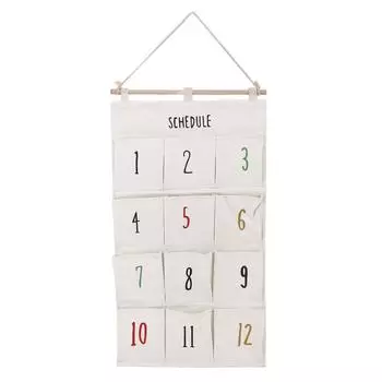 Подвесной органайзер с 12 карманами. Экономия места. Настенная подвесная сумка для хранения. Простая установка. Подвесная ткань.