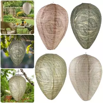 Подвесной отпугиватель ос Безопасная ловушка для ос Желтая куртка Ловушка для ос Шершней Желтые куртки для наружного сада Заднего двора Патио