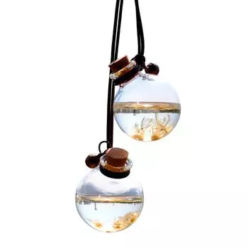 Подвесной парфюм, освежитель воздуха, пустая стеклянная бутылка для эфирных масел, диффузор, украшения для автомобилей, колокольчики