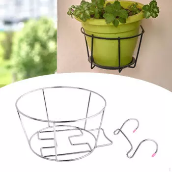 Подвесной перила из нержавеющей стали, подставка для горшков, легкая стойка для растений для домашнего двора