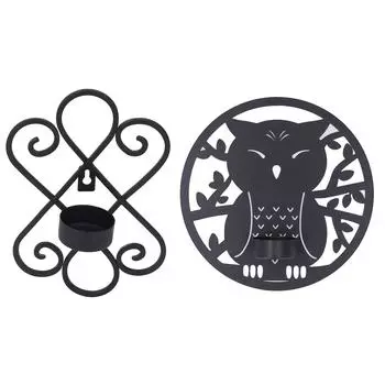 Подвесной подсвечник из железа в стиле ретро, инновационный настенный подсвечник для украшения стены дома Laser Plate A