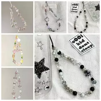 Подвесной ремешок для телефона на запястье, подвеска для мобильного телефона, шнурок для мобильного телефона в виде бабочки, брелок для ключей для девочек Style 4