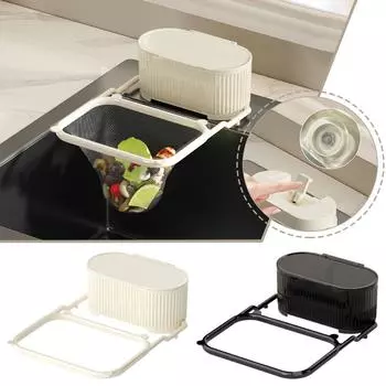 Подвесной сетчатый фильтр-мешок, многоцелевой складной пластиковый кухонный сливной фильтр, корзина для остатков еды D0P5 filter screen-100pcs