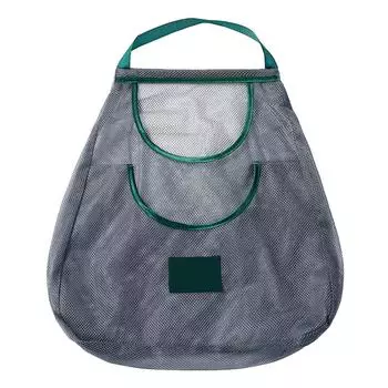 Подвесной сетчатый мешок для продуктов, многоразовый дышащий сетчатый мешок для хранения фруктов и овощей, портативный продуктовый мешок Small