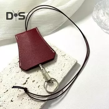 Подвесной шейный кошелек из искусственной кожи, сумка для хранения наушников, сумка для охоты, велоспорта, удобная сумка для хранения небольших предметов, ожерелья 3