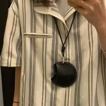 Подвесной шейный мешочек из искусственной кожи для монет, сумка для хранения наушников, для охоты и велоспорта 3