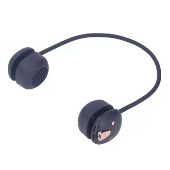 Подвесной шейный мягкий легкий мини-динамик HiFi Hands Free со светодиодной подсветкой для работающего динамика, (Чернильно-синий)