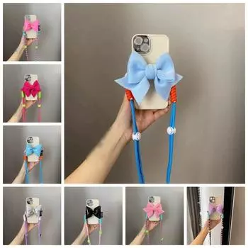 Подвесной шейный ремешок для мобильного телефона с зажимом для крепления на спине, ремешок для мобильного телефона для девочек и леди style B