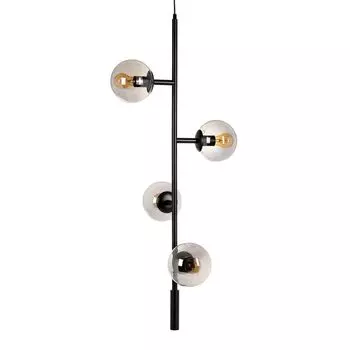 Подвесной светильник 40 x 40 x 234 см Черное Стекло Металл 15 см Современный