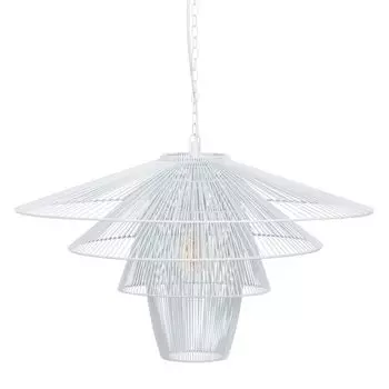 Подвесной светильник 59 х 59 см Белый Металл