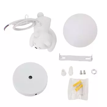 Подвесной светильник Bear Moon, 3D-луна, потолочный подвесной светильник для спальни, детской комнаты