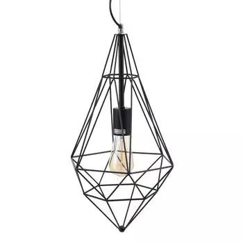 Подвесной светильник Черный Металл 26 х 26 х 46 см