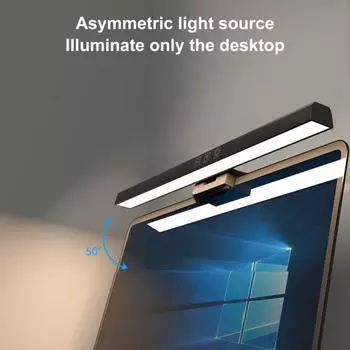 Подвесной светильник для экрана ноутбука Yousheng с высокой яркостью, плавной регулировкой яркости, без мерцания, USB Plug-Play, защита глаз, светодиодная панель чёрный