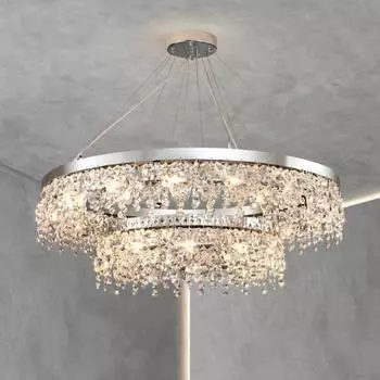 Подвесной светильник для спальни. Светильник для комнаты. Современный и минималистичный светильник для учебы. Хрустальный светильник. Основной светильник для гостиной. Diameter -50cm