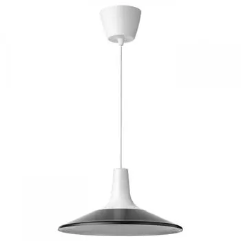 Подвесной светильник IKEA FYRTIOFYRA белый черный 38 см