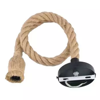 Подвесной светильник из пеньковой веревки в стиле ретро-индустрии, подвесной светильник из джутовой веревки для магазина одежды 1m