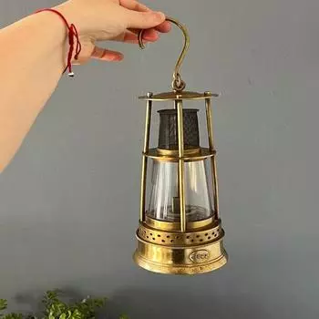 Подвесной светильник из стекла и латуни, 25,4 см