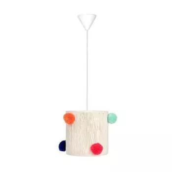 Подвесной светильник La Bonisa Pompom Macrame 20Q Colorful