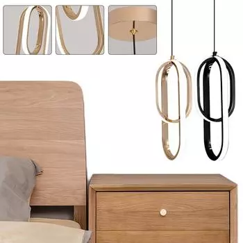 Подвесной светильник, металлический, длинный, линейный, 1280 лм, прикроватный, декоративный, 3 цвета B