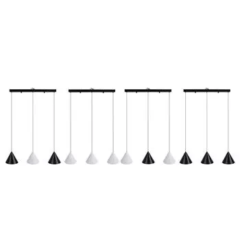 Подвесной светильник на 3 лампы, инновационный скандинавский стиль, железный, 3 цвета, температура, подвесной светильник для White, White, White