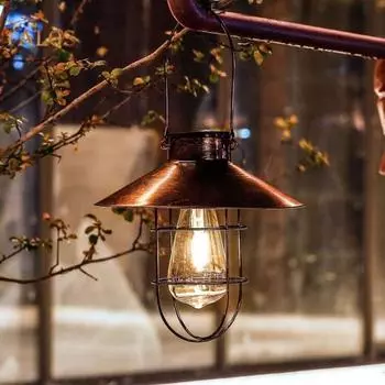Подвесной светильник на солнечной батарее Мягкое освещение Создает атмосферу 4 стиля Прочный садовый декоративный фонарь на солнечной батарее Аксессуары A