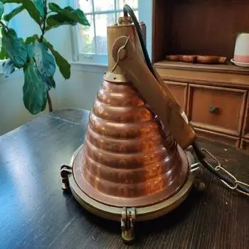 Подвесной светильник Nautical Marine Waska из латуни и меди с ульем, проводной