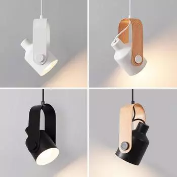 Подвесной светильник Nordic Black/White Iron Home Декоративные подвесные светильники для спальни, гостиной, кабинета, светильники для освещения Without bulb белый