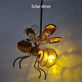 Подвесной светильник от насекомых на солнечной батарее, подвесной светильник от летающих насекомых, украшение для садового светильника от насекомых на балконе, крыльце, заднем дворе армия зеленый