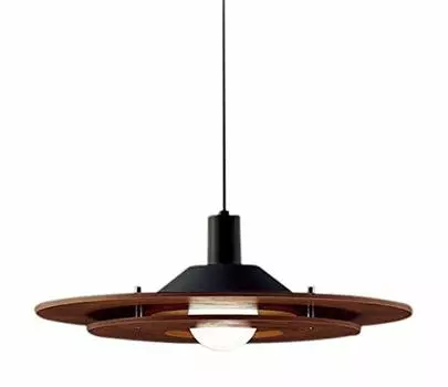 Подвесной светильник Panasonic для столовой LSEB3114K в ореховом стиле, глубина 48 см, высота, ширина 48 см, корпус: тело: 15,5 см тело: