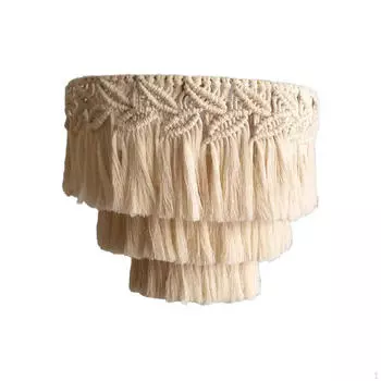 Подвесной светильник ручной работы в стиле макраме для домашнего декора в стиле бохо 30cmx70cm