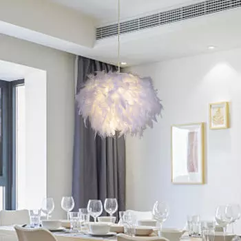 Подвесной светильник с абажуром для современного домашнего освещения в гостиной или на вечеринке Diameter 35cm