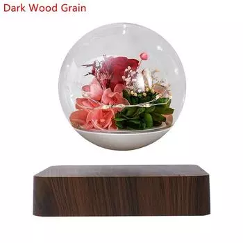 Подвесной светильник с цветением розы, магнитный вечный цветок, вращающийся на 360 градусов, подарочный настольный декоративный светильник