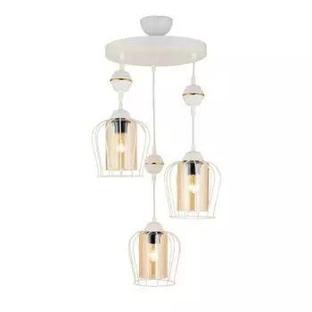 Подвесной светильник с парашютом, трехкомпонентная современная люстра, обращенная вниз, - 2 разных цвета