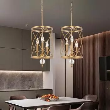 Подвесной светильник в стиле лофт для коридора, прикроватная лампа в американском стиле, простая барная лампа в стиле ретро, декор комнаты чёрный