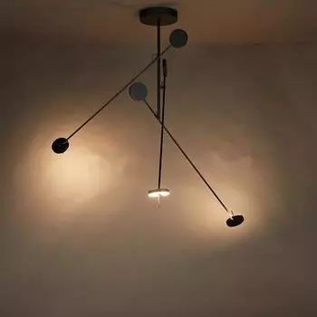 Подвесной светильник в стиле минимализма для ресторана, невидимый светодиодный светильник с длинной штангой, атмосферное освещение, роскошный декор комнаты, осветительный прибор Cold White