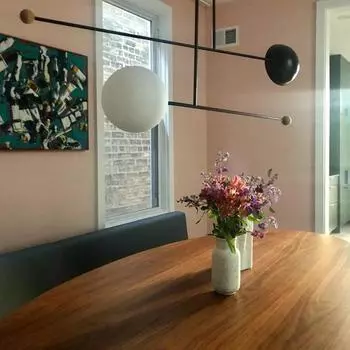 Подвесной светильник в стиле минимализма для ресторана, вращающийся светодиодный светильник, светильник для внутреннего декора ресторана Cold White