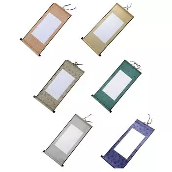 Подвесной свиток, простой, 6-цветный набор, пустой подвесной свиток, каллиграфия, японская живопись, тушь, свиток, выставочное украшение, выставочный белый подвесной свиток