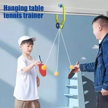 Подвесной тренажер для настольного тенниса, детский тренажер для игры в пинг-понг в помещении, устройство для обучения игре в пинг-понг в дверном проеме с