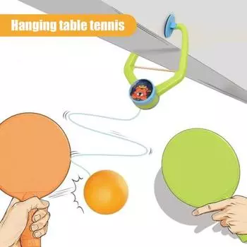 Подвесной тренажер для настольного тенниса, игровой тренажер для пинг-понга в дверном проеме, детский настольный теннис в помещении B