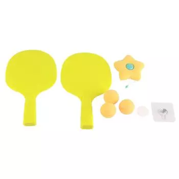 Подвесной тренажер для настольного тенниса в помещении, обучающая игрушка для взаимодействия родителей и детей, желтый жёлтый