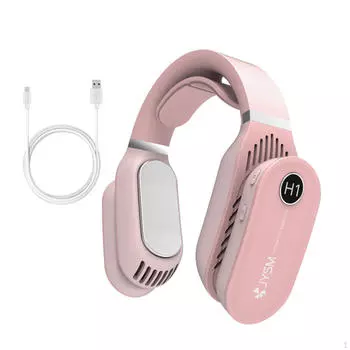 Подвесной вентилятор для шеи, охлаждающий, теплый, без лезвий, портативный, многофункциональный, многорежимный, персональный